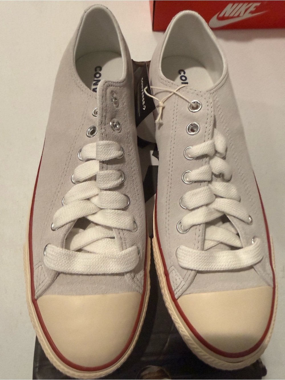 Converse Chuck Taylor All Star Gray Suede Lace-Up Sneakers US 9.5 / 43 EUR - Picture 3 of 7